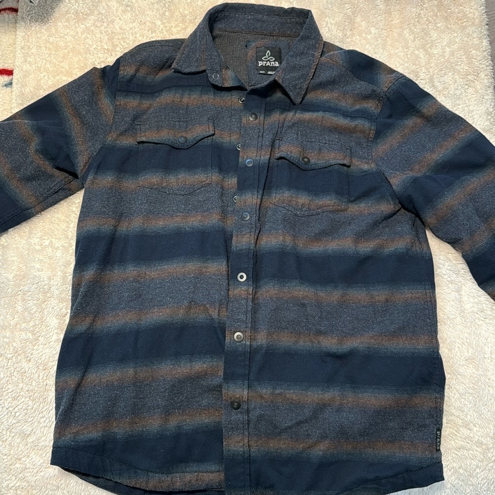 Prana Men’s Fleece lined flannel shirt